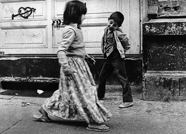Children playing in a street in Berlin-Wedding, 1978