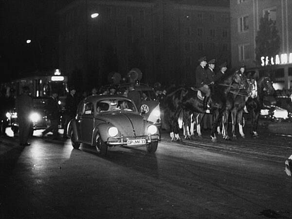 The Schwabinger Krawalle (Schwabing riots) in Munich, 1962