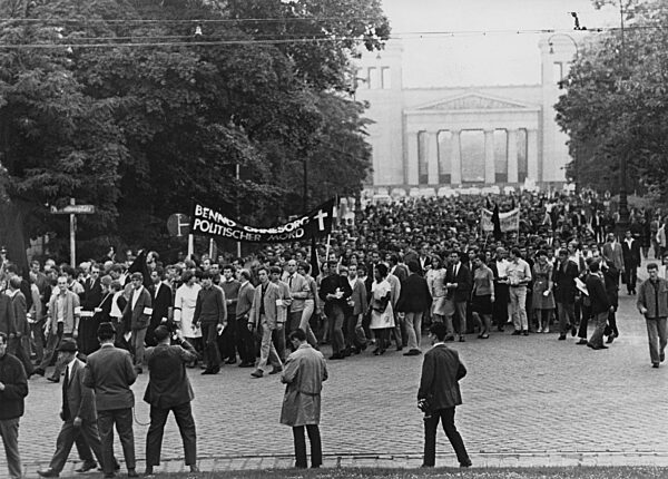 Protest after the death of Benno Ohnesorg, 1967