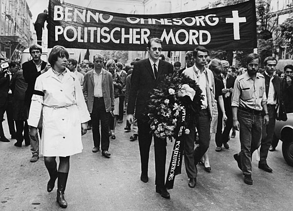 Protest after the death of Benno Ohnesorg, 1967