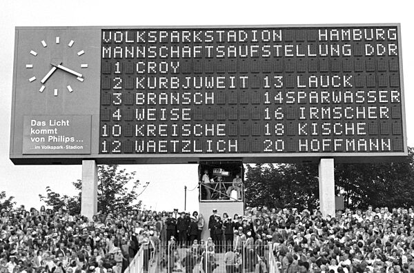 The 1974 FIFA World Cup: line-up of GDR.