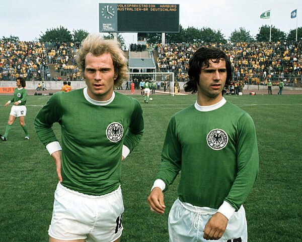 Football World Cup 1974: Gerd Mueller and Uli Hoeness (Germany)