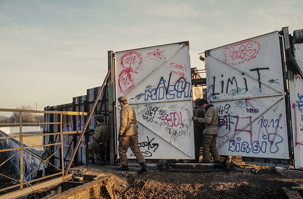 Grenzüberschreitung Berliner Mauer Berlin
