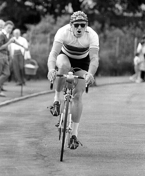 Cycling Grand Prix of Aachen 12.07.1959 (date estimated) / Gustav-Adolf -Täve- Schur (GDR) in action