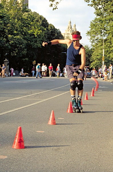 Rollerblader im Central Park, 1992