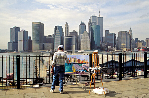Künstler in Brooklyn Heights, 1992