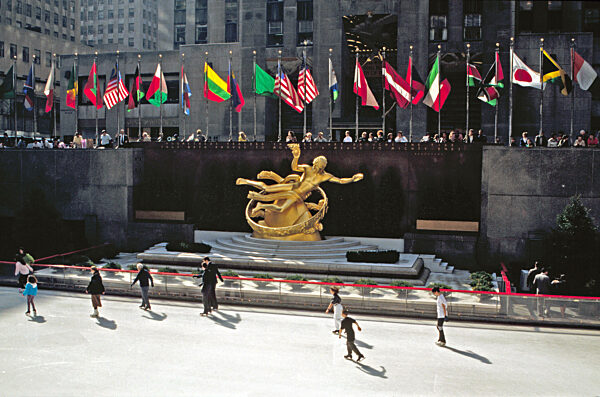 Eisbahn am Rockefeller Center, 1992