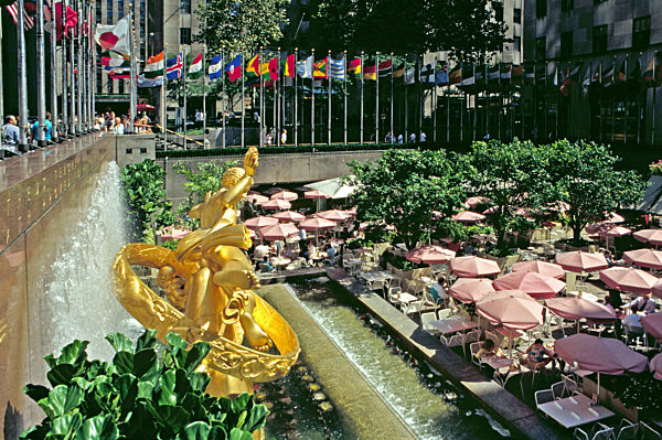 Prometheus-Statue in New York, 1992