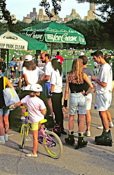 Eiscremestand im Central Park, 1992