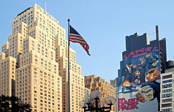 Camel-Zigaretten Werbung in New York, 1992