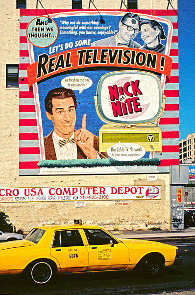 Reklamewand in New York, 1992