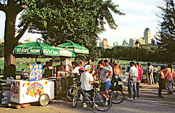 Eiscremestand im Central Park, 1992