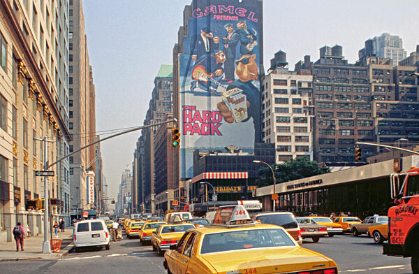 Camel-Zigaretten Werbung in New York, 1992