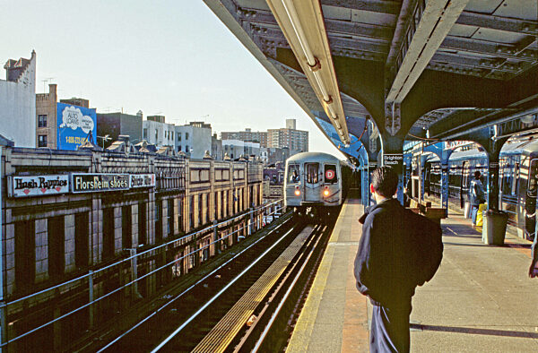 U-Bahn-Station Brighton Beach in New York, 1992