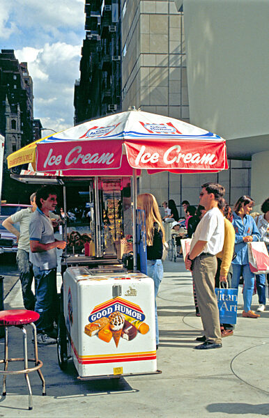 Eisverkäufer in Manhattan, 1992
