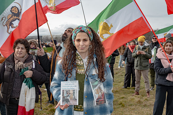 Iran Demo auf der Theresienwiese
