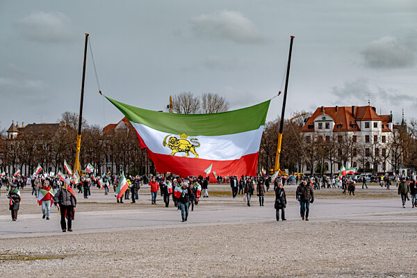 Iran Demo auf der Theresienwiese
