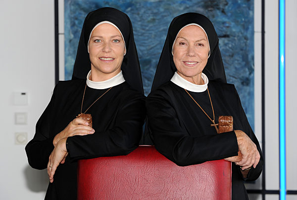 Dreharbeiten "Um Himmelswillen" mit Gaby Dohm