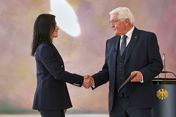 Katherina Reiche und Frank-Walter Steinmeier
