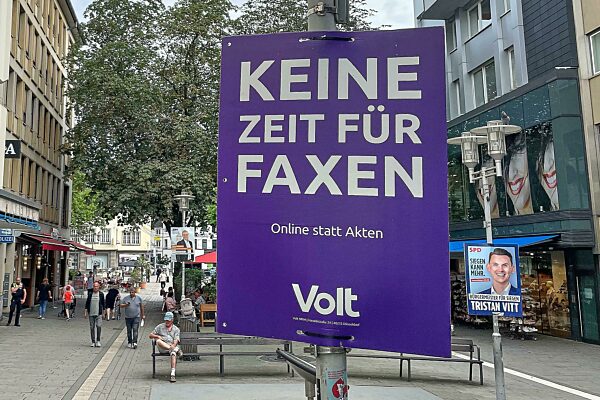 Wahlplakate zu den NRW-Kommunalwahlen 2025