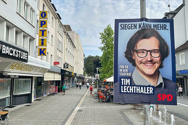 Wahlplakat zu den NRW-Kommunalwahlen 2025