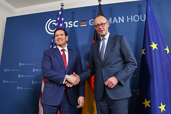 Marco Rubio und Friedrich Merz