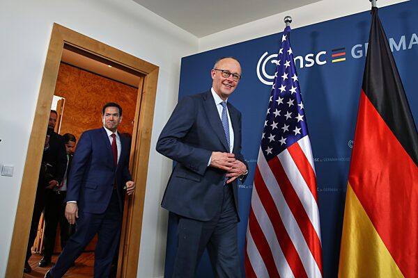 Marco Rubio und Friedrich Merz