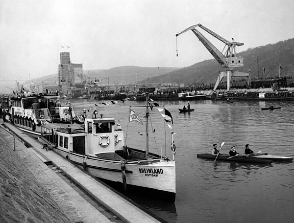Einweihung des Neckarhafens in Stuttgart