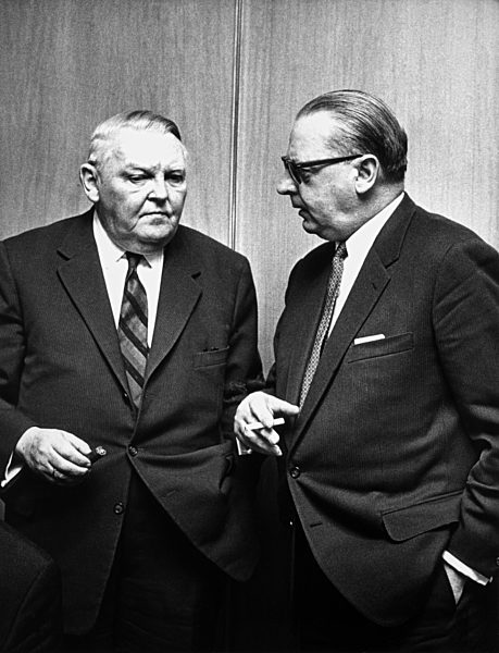 Heinrich von Brentano und Ludwig Erhard
