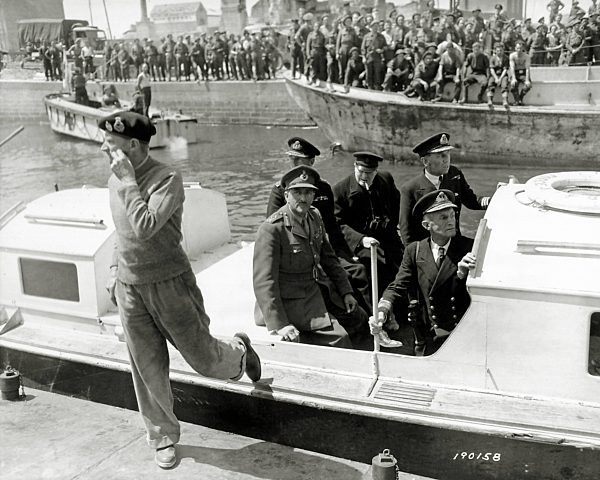 WW II, historical, war, world war, second world war, operation Overlord, Overlord, invasion, general Montgomery, allies, Allied Forces, D-Day, Montgomery, harbour, port, officers, June, 1944, Churchill, cigar, Winston Churchill, Sir Alanbrooke, soldiers, m