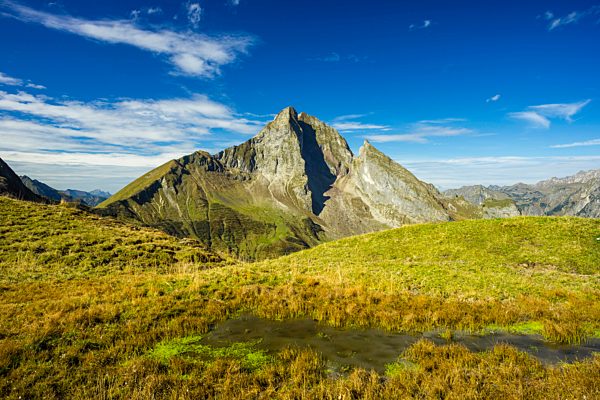 2259, Allgäu, Allgäuer Alpen, Alps, Bavaria, mountains, mountaintops, mountain landscape, mountain point, Europe, rock, cliff, sky, Höfats, Laufbacher, nature, eastern side, points, peaks, South Germany, southeast side, day, way, cloud, clouds