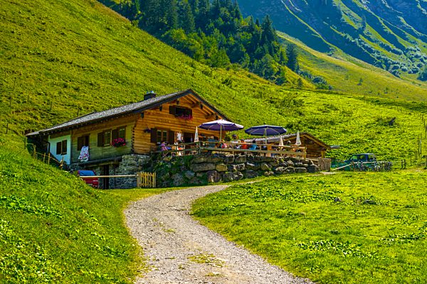 Allgäu, Allgäu Alps, Alpine, hut, Alps, Bavaria, near Oberstdorf...