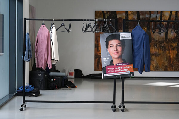 Landtagswahl in Sachsen - Wahlparty BSW