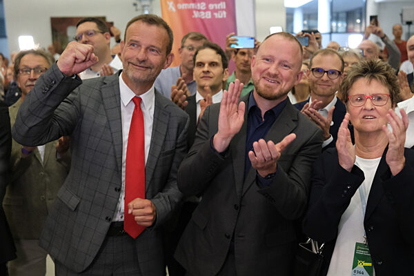 Landtagswahl in Sachsen - Wahlparty BSW