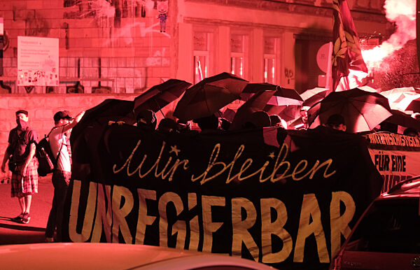 Landtagswahlen Sachsen - Linke Proteste