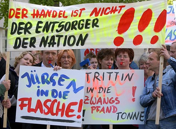 Demo gegen Dosenpfand