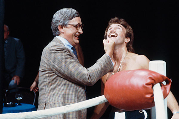 Rene Weller und Casdorff bei der TV-Show Ich stelle mich - 1985