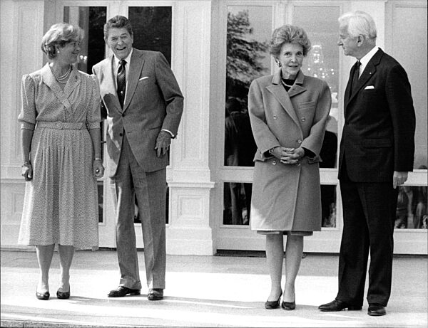 Nancy und Ronald Reagan zu Besuch in Bonn