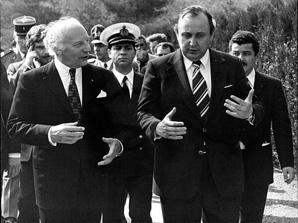 Walter Scheel und Hans-Dietrich Genscher