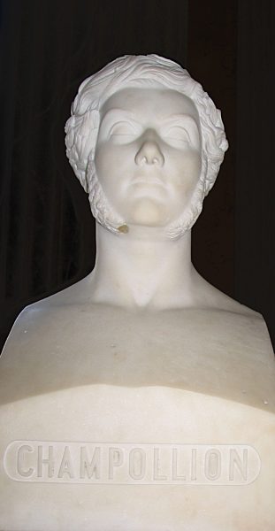 Marble Bust of Jean-François Champollion 1863 A.D.