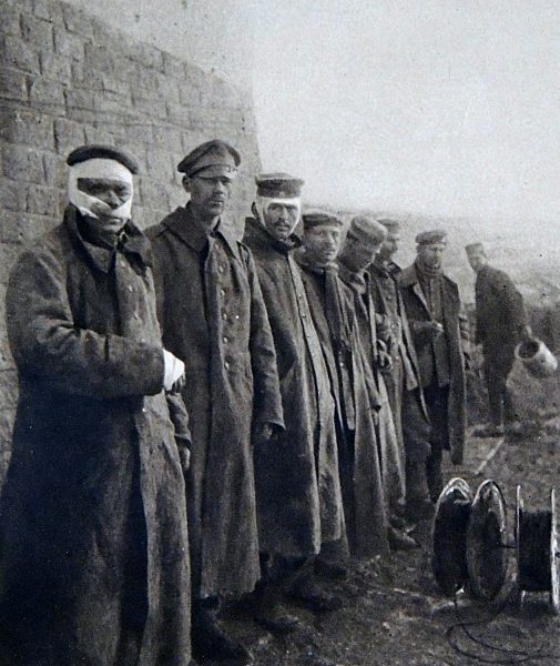 Wounded German soldiers