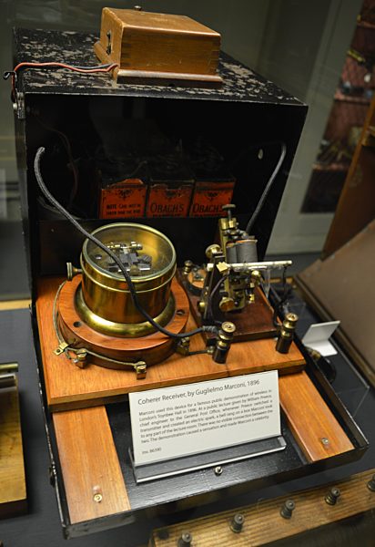 Coherer Receiver by Guglielmo Marconi, 1896.