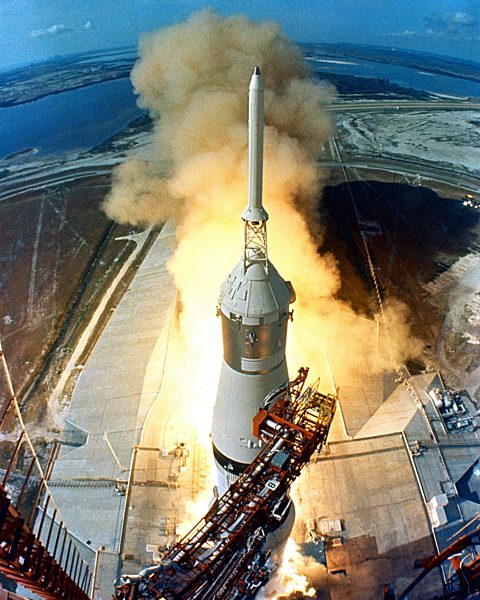 Photograph of the Apollo 11 Spaceflight launch