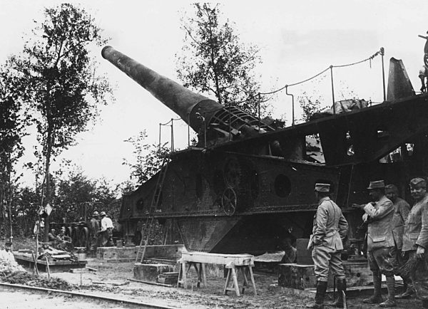 WW1, Erster Weltkrieg: 340mm railway gun