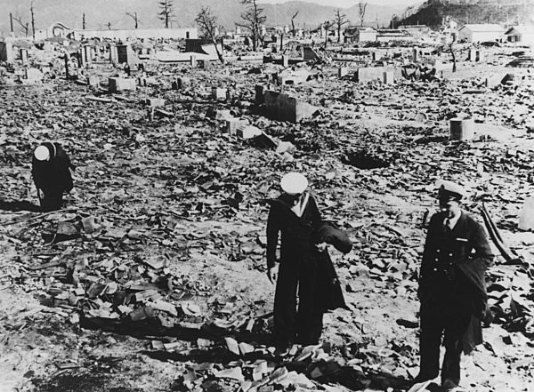 WW2, Zweiter Weltkrieg: Hiroshima after the bomb.