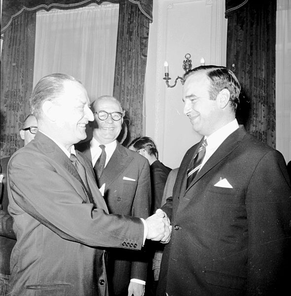 Rupert Murdoch, right, chief of News Ltd. of Australia...