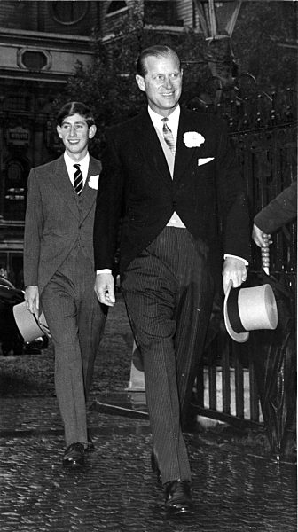 Prince philip and Prince Charles