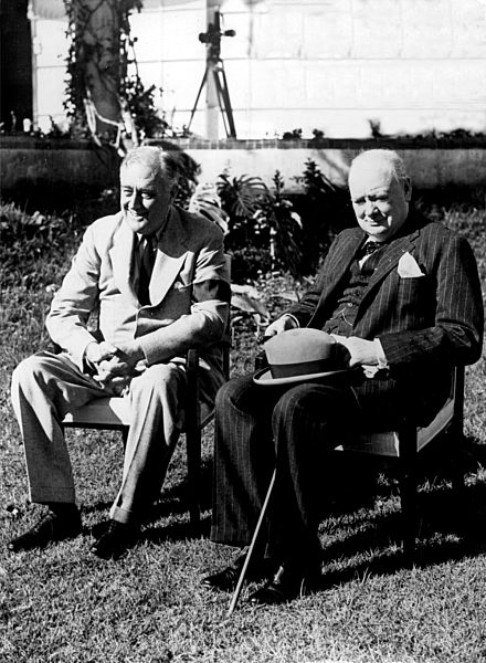 Roosevelt meets Churchill