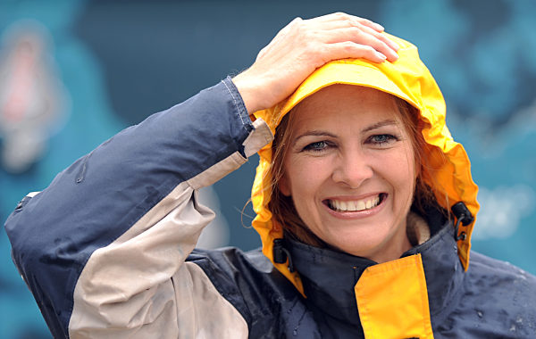 Maxi Biewer bei Werbeaktion in Berlin