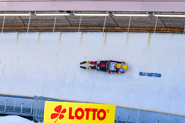 GER, Thueringen, 7. Eberspaecher Rodel Weltcup 2025/2026, 1 Mixed-Event Europameisterschaft pressenden by Skechers, Oberhof, 23.01-24.01.2026, 1. Lauf Herren Doppel, 11.10Uhr, 24.02.2026
